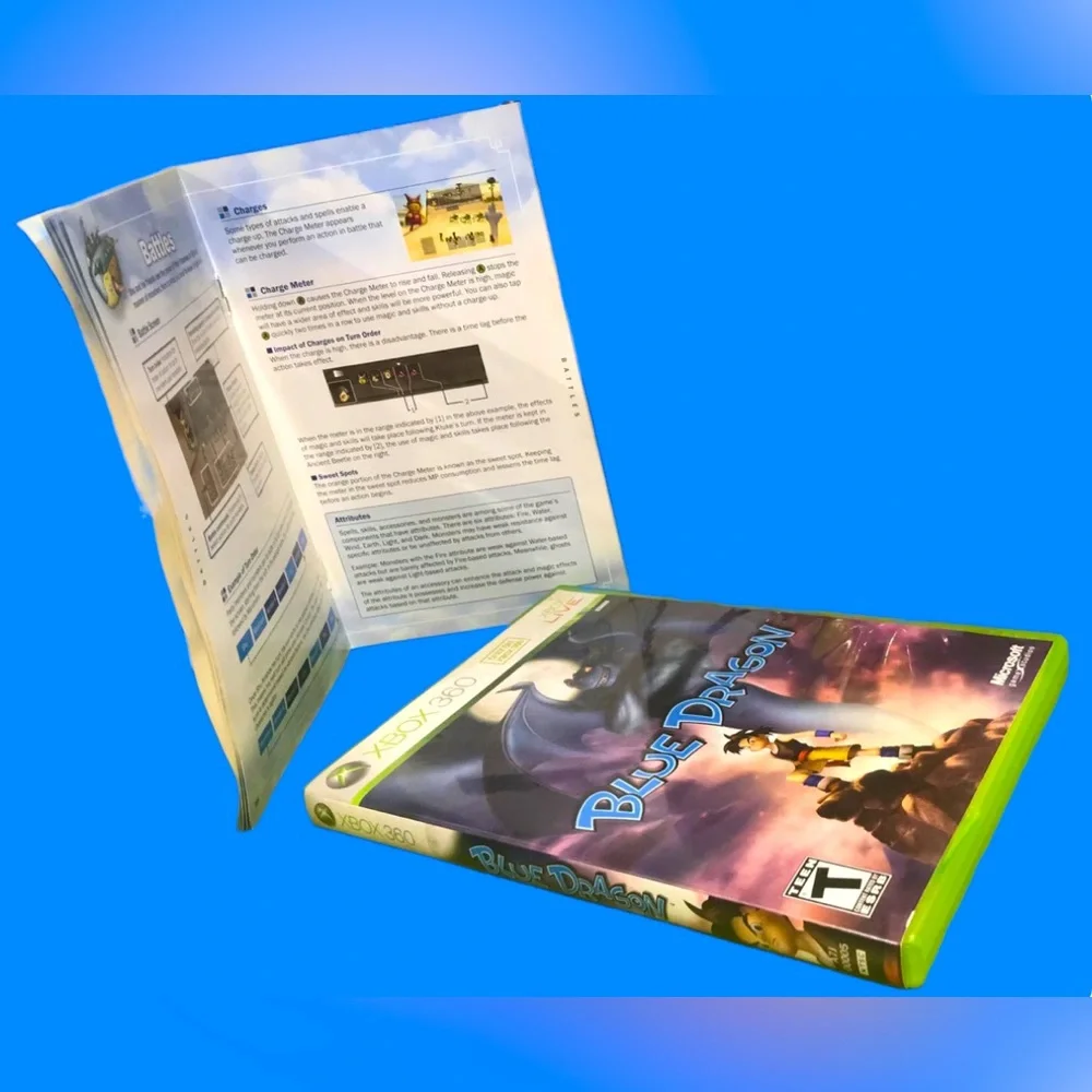 EUC CIB Blue Dragon Xbox 360 Game | Legendary RPG Loot for Collectors & Gamers